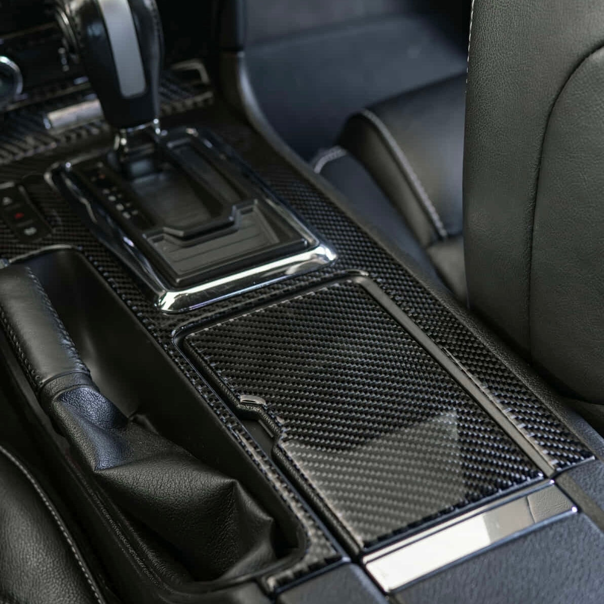 2010-2014 Mustang Carbon Fiber Center Console Overlay