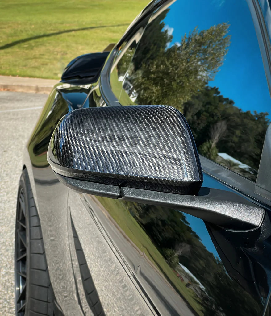 2024+ Mustang Carbon Fiber Mirror Caps