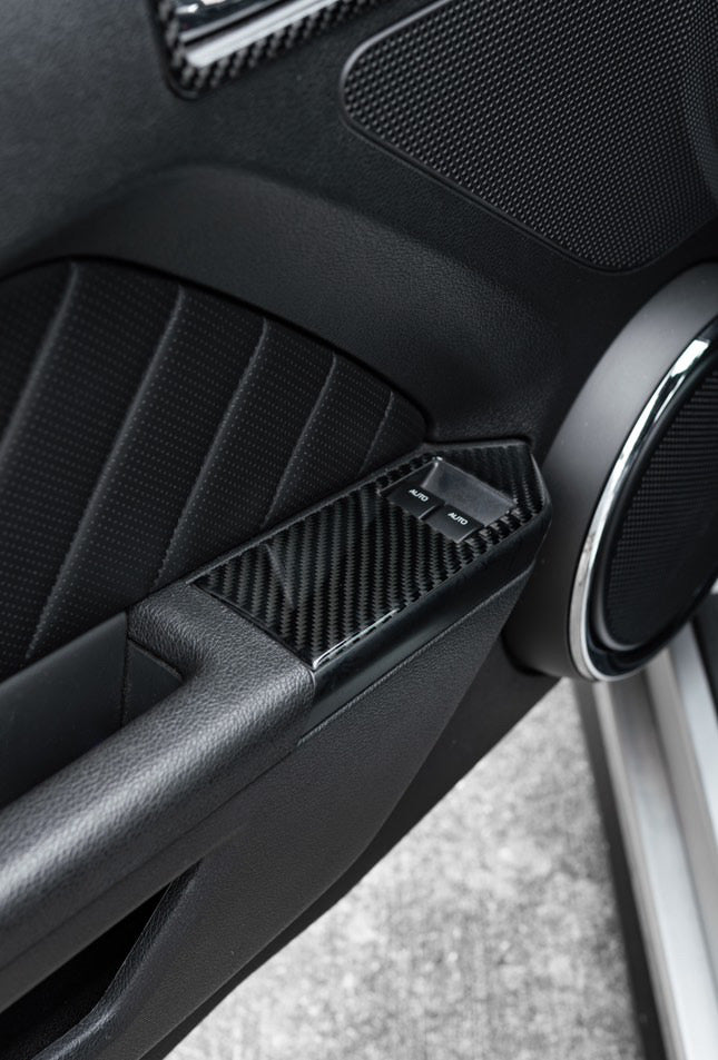 2010-2014 Mustang Carbon Fiber Window Switch Trim