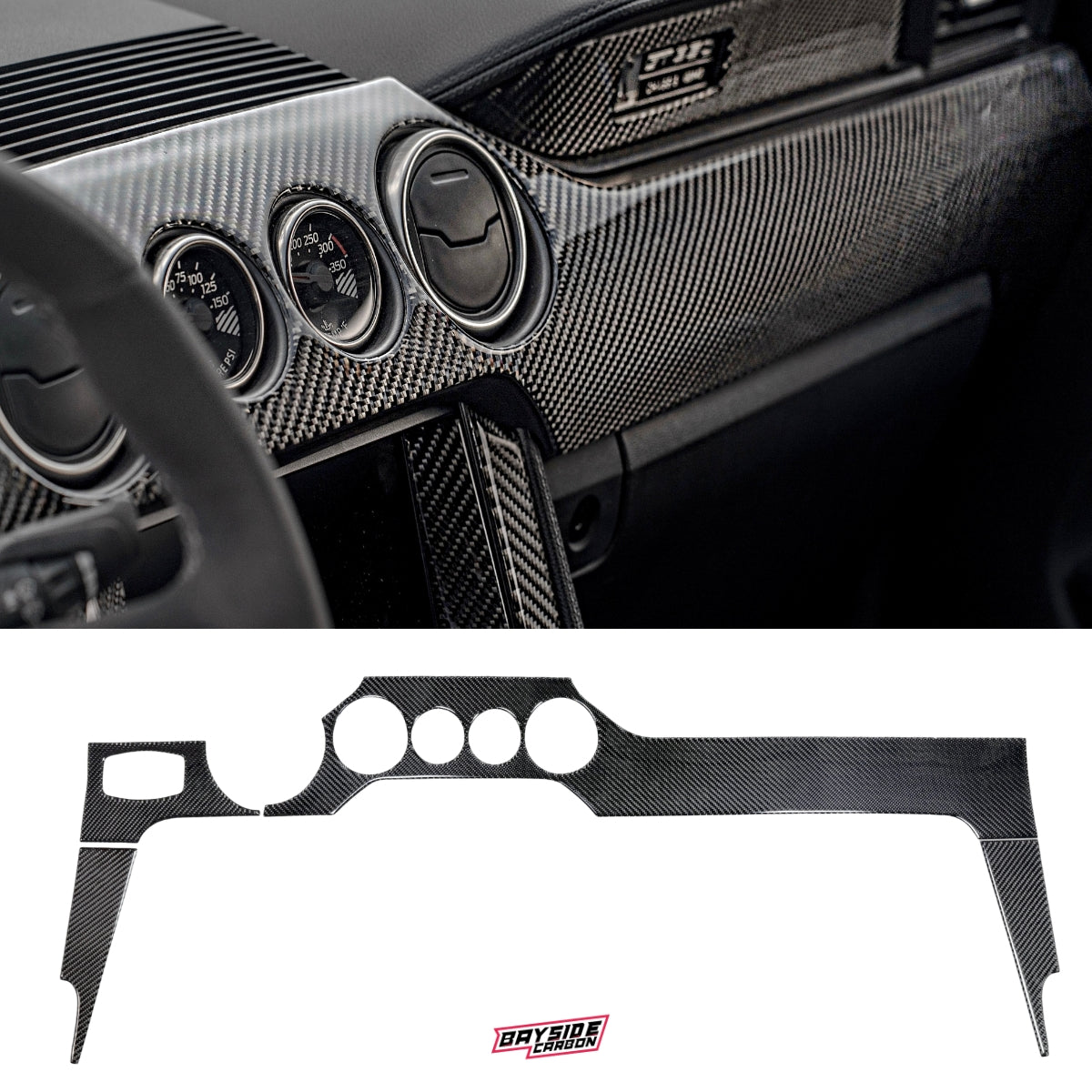 2015+ Mustang Carbon Fiber Dashboard Kit