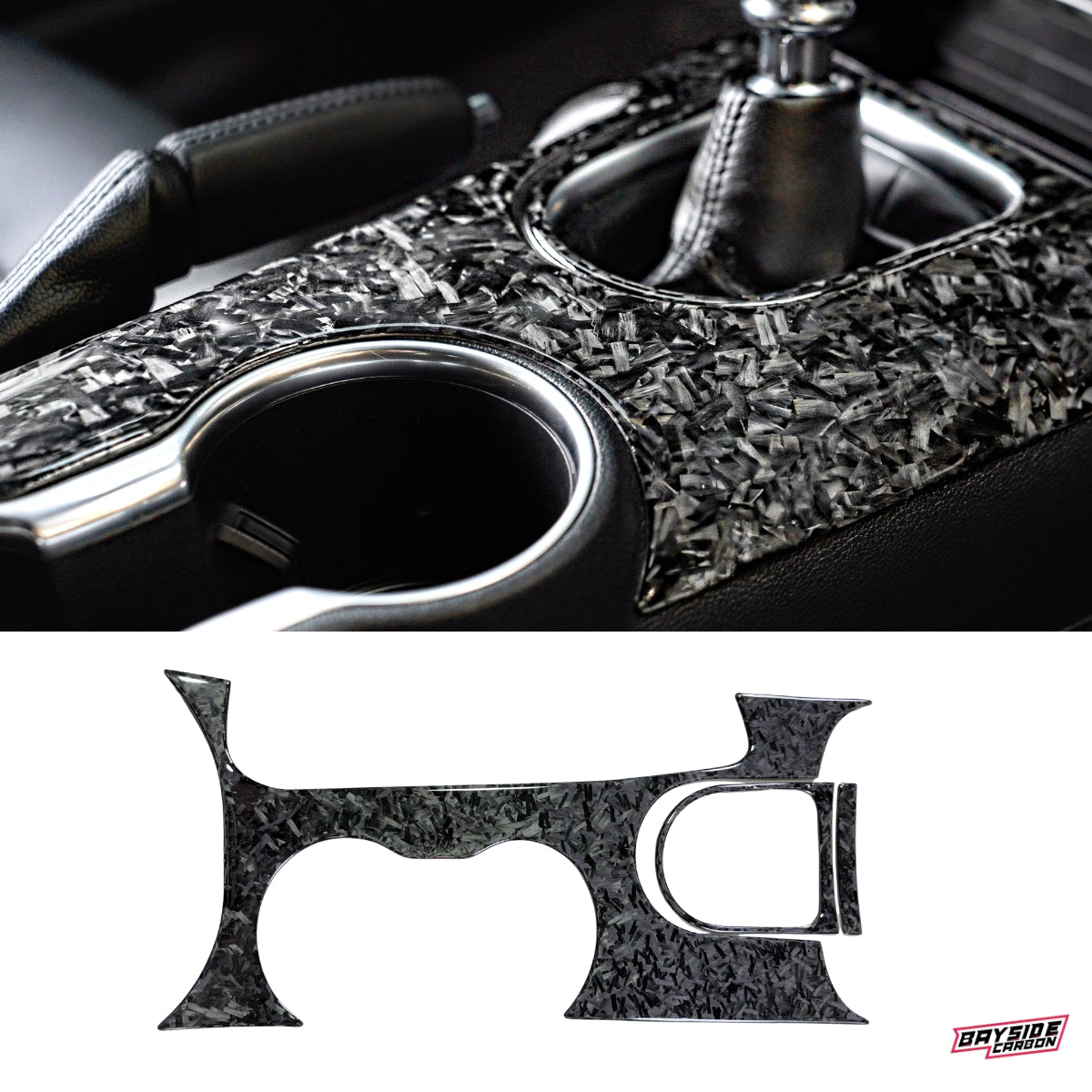 2015+ Mustang Carbon Fiber Center Console Overlay