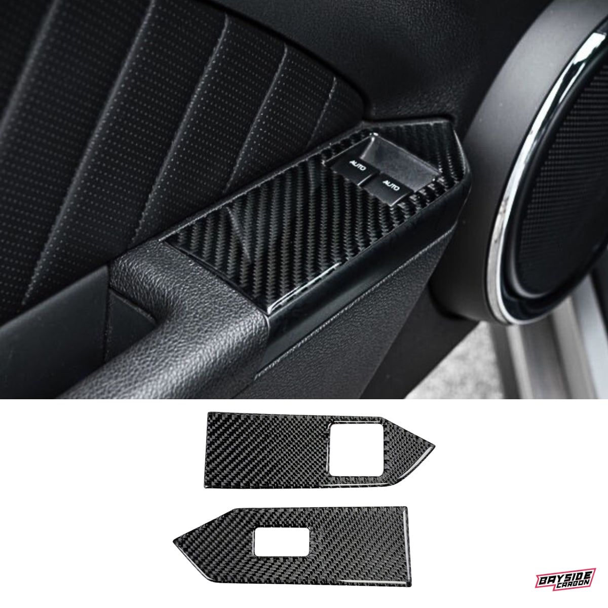 2010-2014 Mustang Carbon Fiber Window Switch Trim