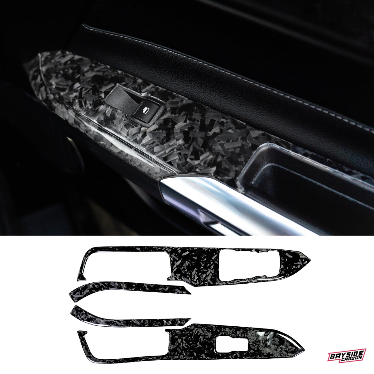 2015+ Mustang Carbon Fiber Window Switch Overlays