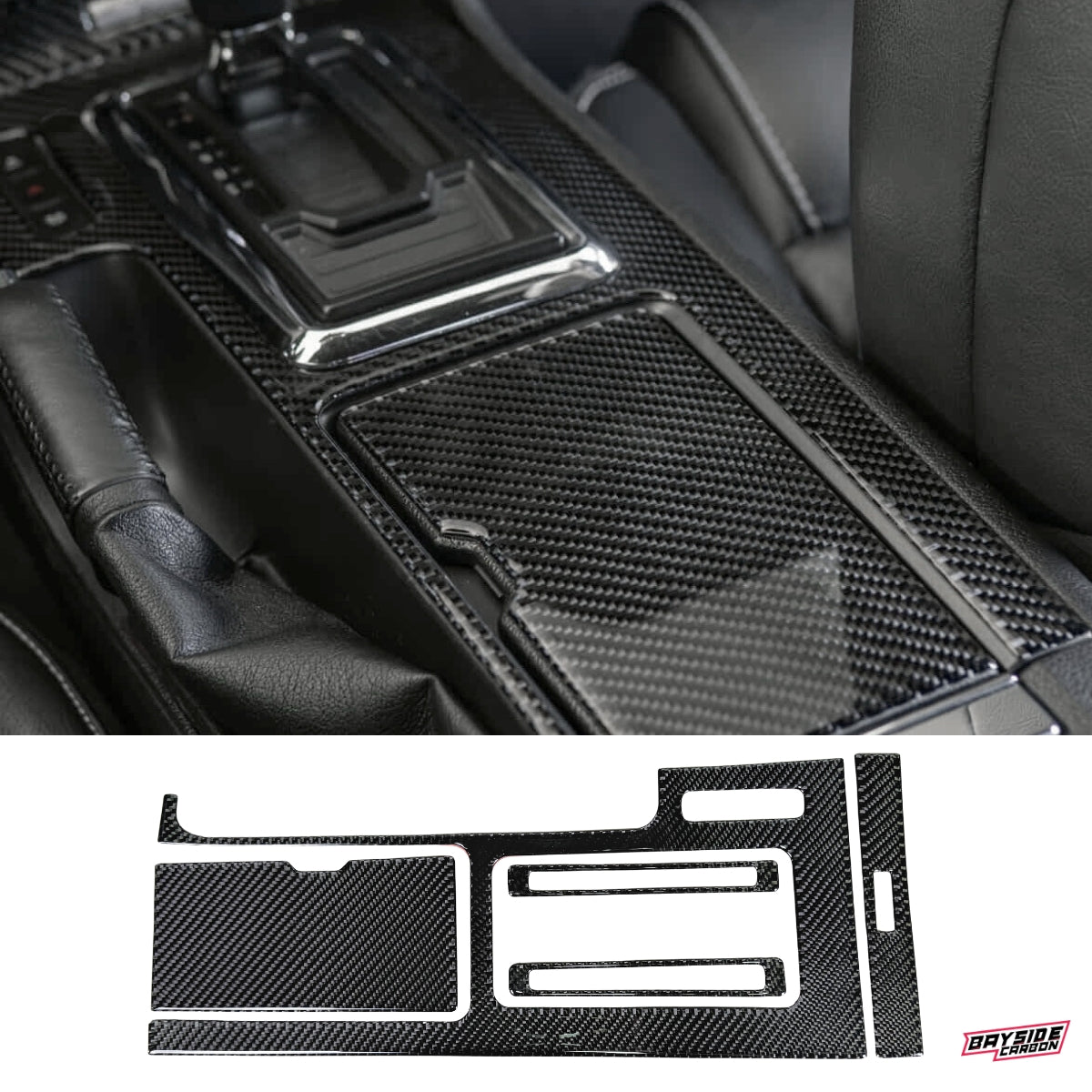 2010-2014 Mustang Carbon Fiber Center Console Overlay