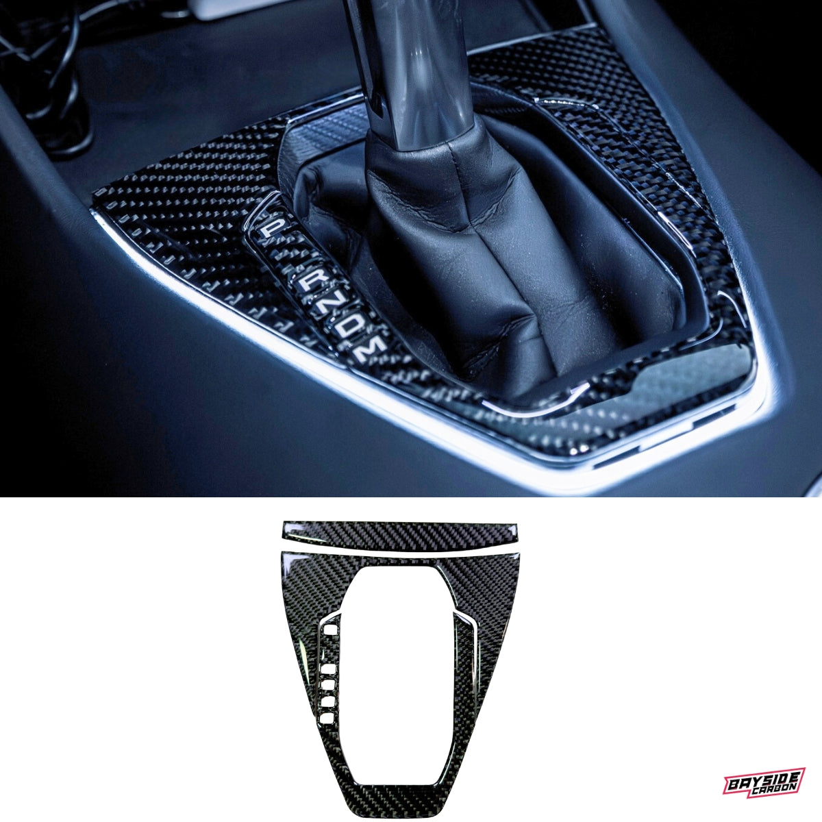 2024+ Mustang Carbon Fiber Shifter Trim