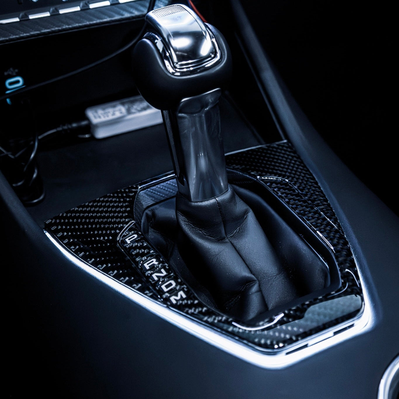 2024+ Mustang Carbon Fiber Shifter Trim