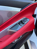 2020+ C8 Corvette Carbon Fiber Window Switch Overlays