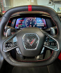 2020+ C8 Corvette Carbon Fiber Steering Wheel Trim