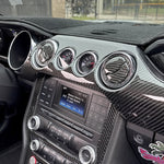 2015+ Ford Mustang Carbon Fiber AC Vent Overlays