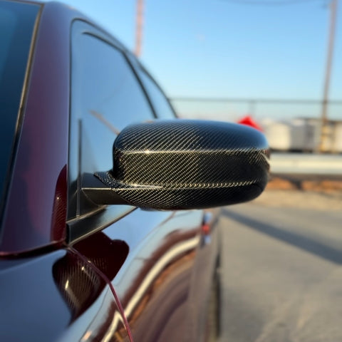 2011-2024 Dodge Charger Carbon Fiber Mirror Caps