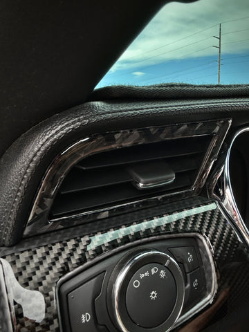 2015+ Mustang Carbon Fiber Air Vent Overlays