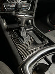 2015+ Charger Carbon Fiber Front & Rear Center Console Overlay