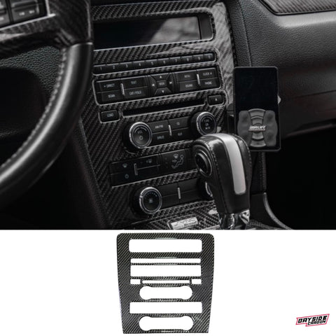 2010-2014 Mustang Carbon Fiber Infotainment Overlay