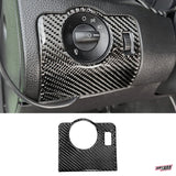 2010-2014 Carbon Fiber Headlight Control Overlay