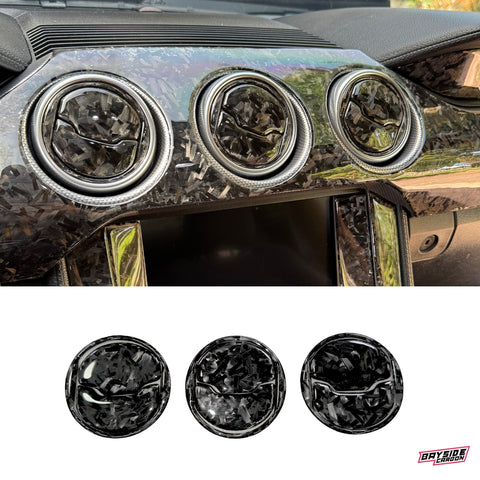 2015+ Ford Mustang Carbon Fiber AC Vent Overlays