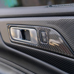 2024+ Ford Mustang Carbon Fiber Inner Door Trim