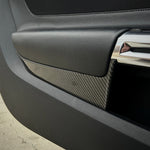 2015+ Mustang Carbon Fiber Front Door Panel Overlays