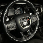 2015+ Charger Carbon Fiber Steering Wheel Trim