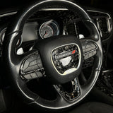 2015+ Charger Carbon Fiber Steering Wheel Trim