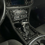 2015+ Charger Carbon Fiber Front & Rear Center Console Overlay