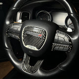 2015+ Charger Carbon Fiber Steering Wheel Trim