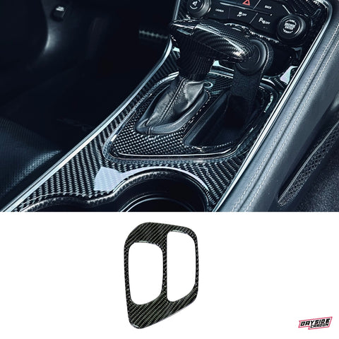 2015+ Challenger Carbon Fiber Shifter Trim Overlay