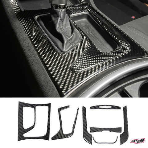 2015+ Charger Carbon Fiber Front & Rear Center Console Overlay