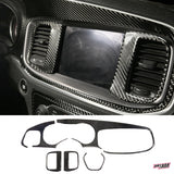 2015+ Charger Carbon Fiber Dashboard Kit Overlay