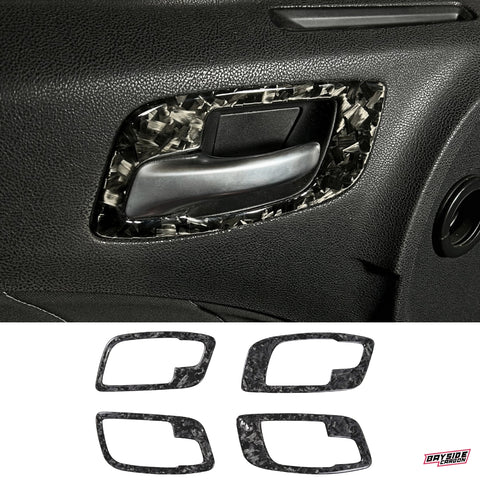 2015+ Charger Carbon Fiber Interior Door Handle Overlays