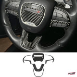 2015+ Charger Carbon Fiber Steering Wheel Trim