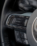 2015+ Mustang Carbon Fiber Steering Wheel Trim